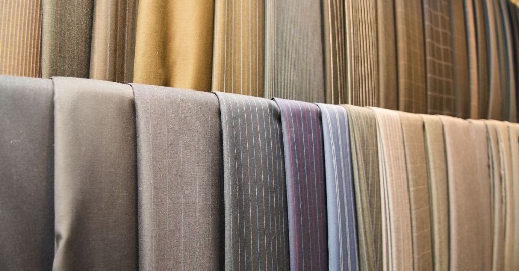Various suit fabrics